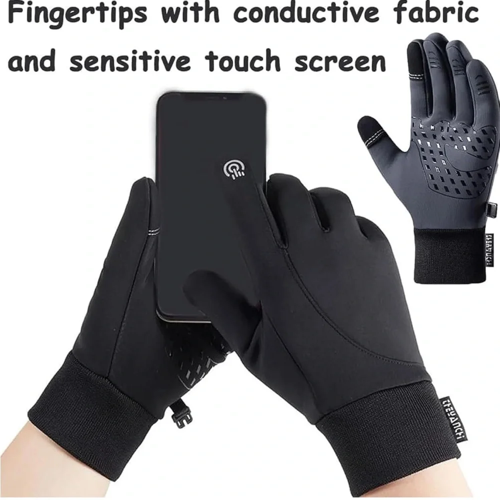 Gray Winter Gloves